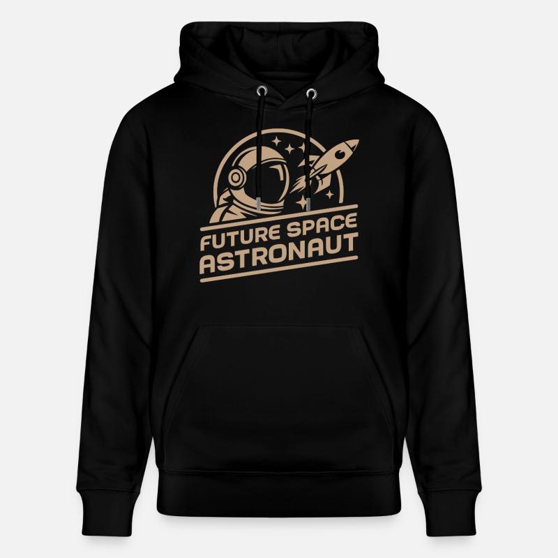 Future astronaute spatial : aventure rétro spatiale - Sweat à capuche bio CRUISER Stanley/Stella Unisexe - noir