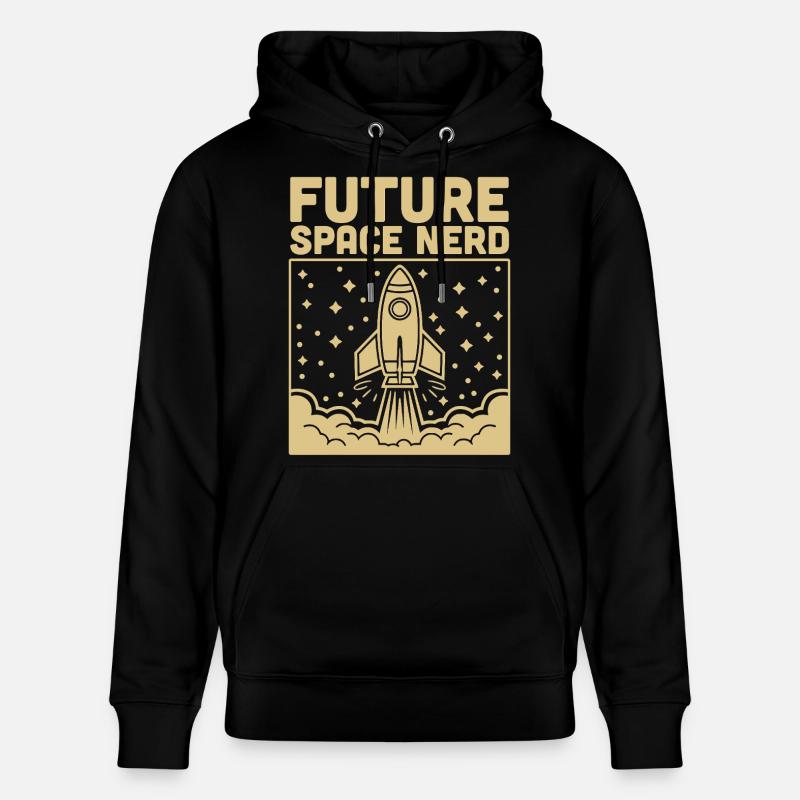Future Space Nerd Space Rocket Launch - Stanley/Stella CRUISER Unisex Organic Hoodie - black