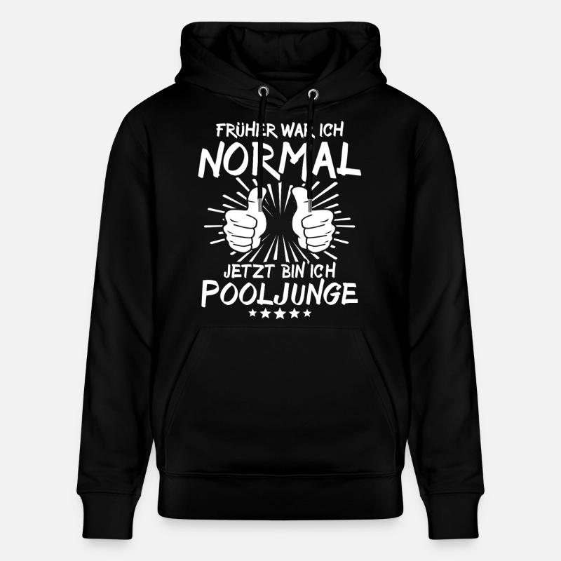 Pooljunge - Stanley/Stella Unisex Bio-Hoodie CRUISER  - Schwarz