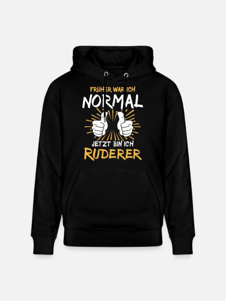 Ruderer Spruch - Stanley/Stella Unisex Bio-Hoodie CRUISER - Schwarz