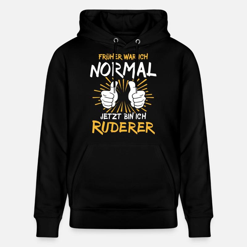 Ruderer Spruch - Stanley/Stella Unisex Bio-Hoodie CRUISER  - Schwarz