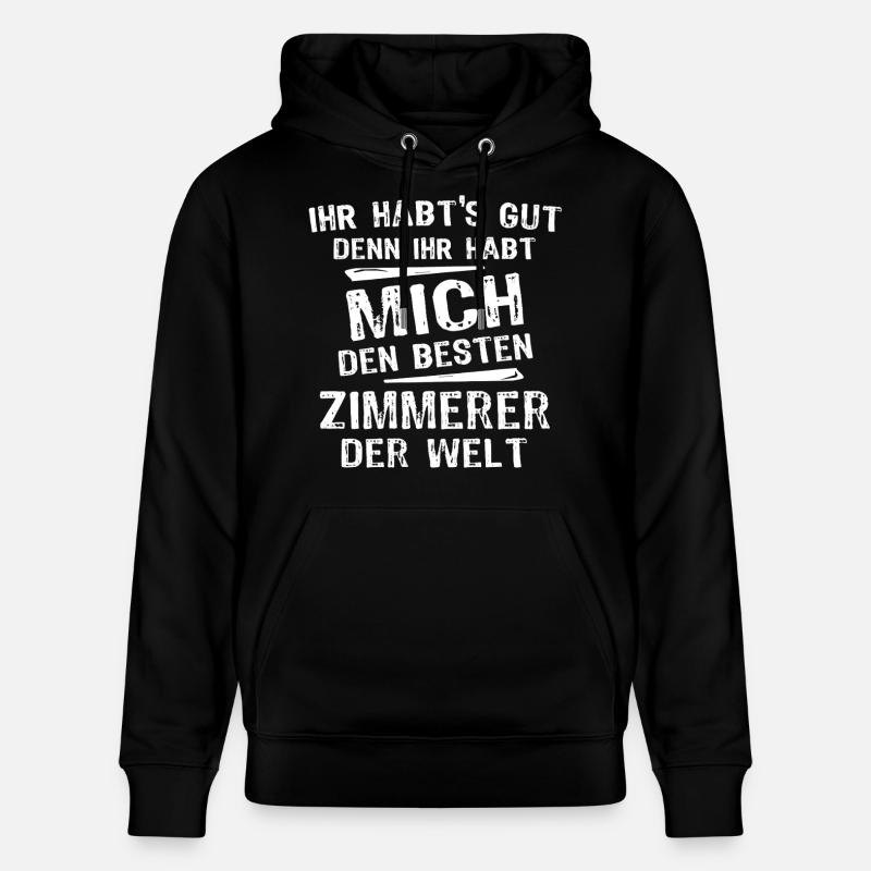 Zimmerer - Stanley/Stella Unisex Bio-Hoodie CRUISER  - Schwarz