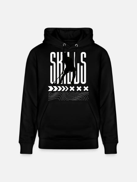 Skills Floorball - Stanley/Stella CRUISER Unisex Organic Hoodie - black