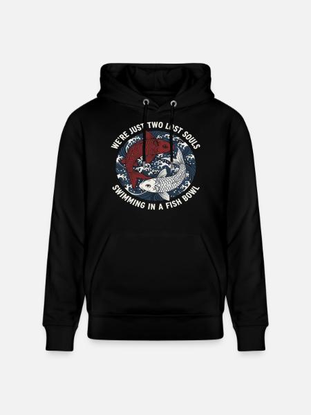 Koi Fisch Japan Tattoo Spruch - Stanley/Stella Unisex Bio-Hoodie CRUISER - Schwarz