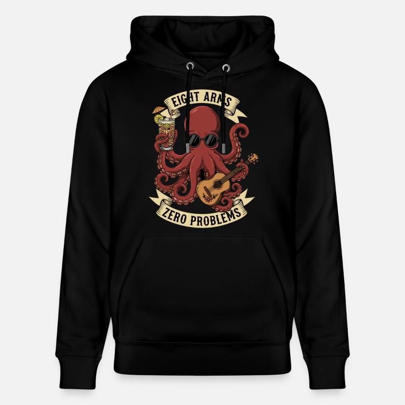 Eight Arms Zero Problems - Stanley/Stella Unisex Bio-Hoodie CRUISER  - Schwarz
