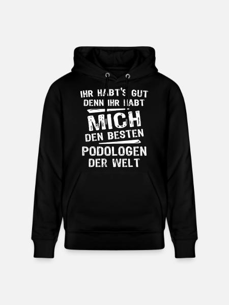 Podologe - Stanley/Stella Unisex Bio-Hoodie CRUISER - Schwarz