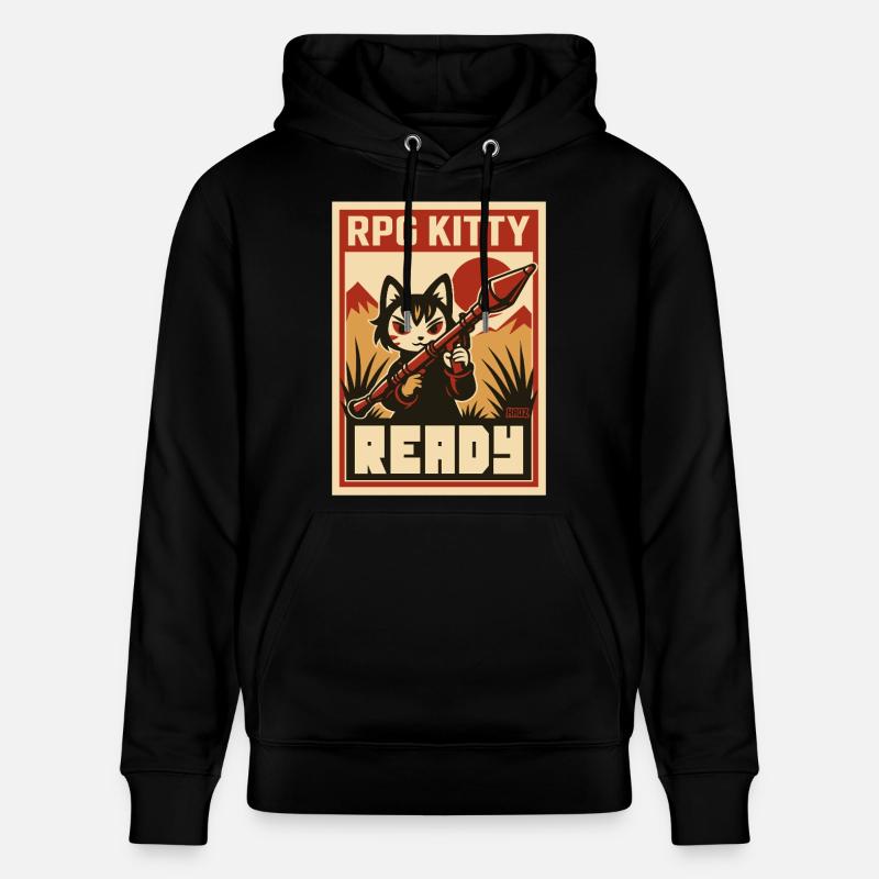 Affiche RPG Kitty Ready - Sweat à capuche bio CRUISER Stanley/Stella Unisexe - noir