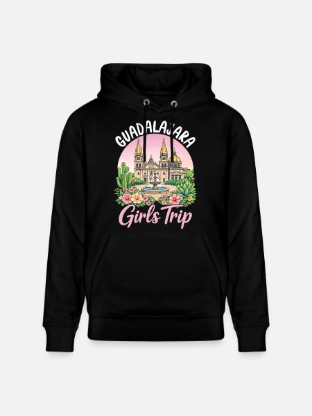 Guadalajara Girls Trip - Stanley/Stella CRUISER Unisex Organic Hoodie - black