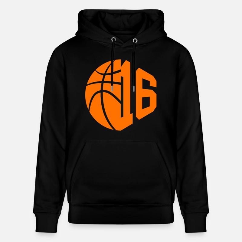 NUMÉRO 16 BASKETBALL 16E ANNIVERSAIRE - Sweat à capuche bio CRUISER Stanley/Stella Unisexe - noir