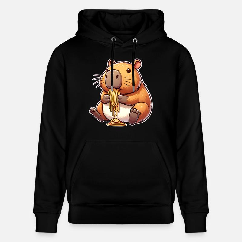 Pâtes à capybara - Sweat à capuche bio CRUISER Stanley/Stella Unisexe - noir