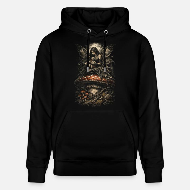 Fairycore Fee Gotisch - Stanley/Stella Unisex Bio-Hoodie CRUISER  - Schwarz