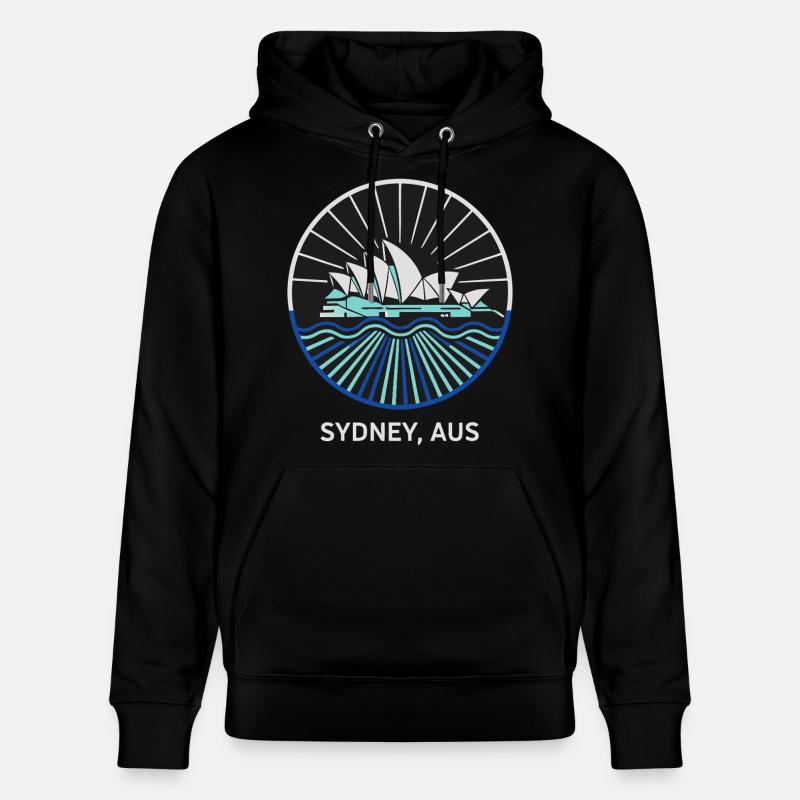 Opéra de Sydney, Australie - Sweat à capuche bio CRUISER Stanley/Stella Unisexe - noir