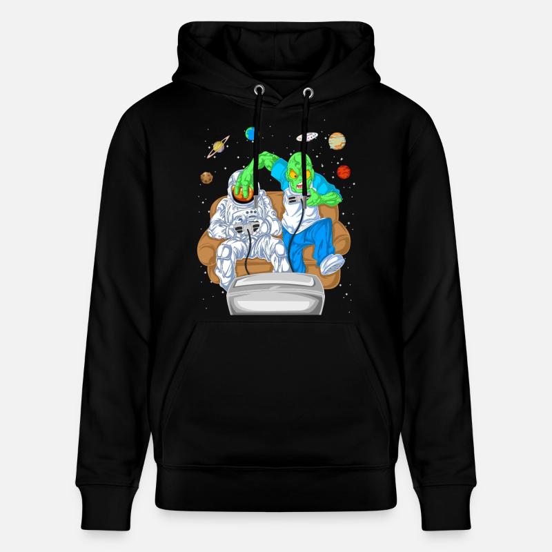 T-shirt de jeu Alien Astronaut - Sweat à capuche bio CRUISER Stanley/Stella Unisexe - noir