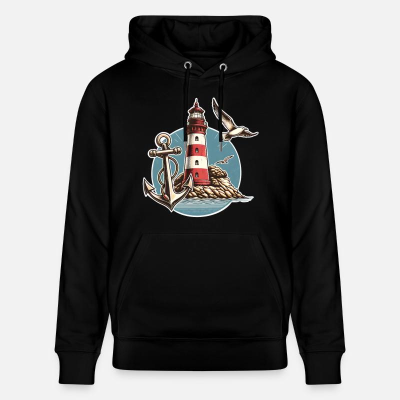 phare - Sweat à capuche bio CRUISER Stanley/Stella Unisexe - noir