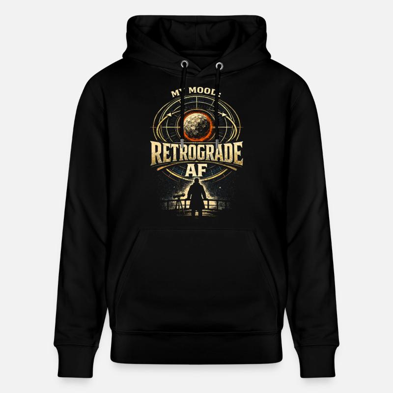 Astronome astronomique Rétrograde AF - Sweat à capuche bio CRUISER Stanley/Stella Unisexe - noir