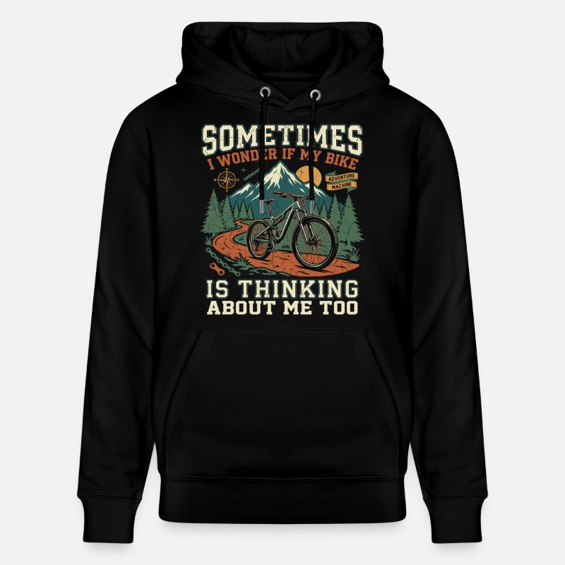 Aventure VTT à Spruch - Sweat à capuche bio CRUISER Stanley/Stella Unisexe - noir