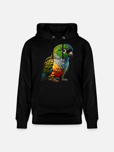 Rock parakeet motif - Stanley/Stella CRUISER Unisex Organic Hoodie - black