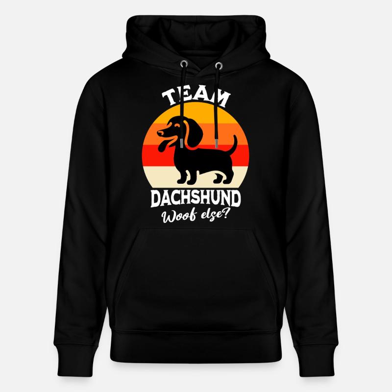 Team Dackel - Stanley/Stella Unisex Bio-Hoodie CRUISER  - Schwarz