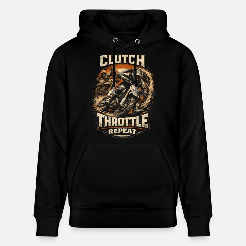 Accélérateur à embrayage motocross motocross - Sweat à capuche bio CRUISER Stanley/Stella Unisexe - noir