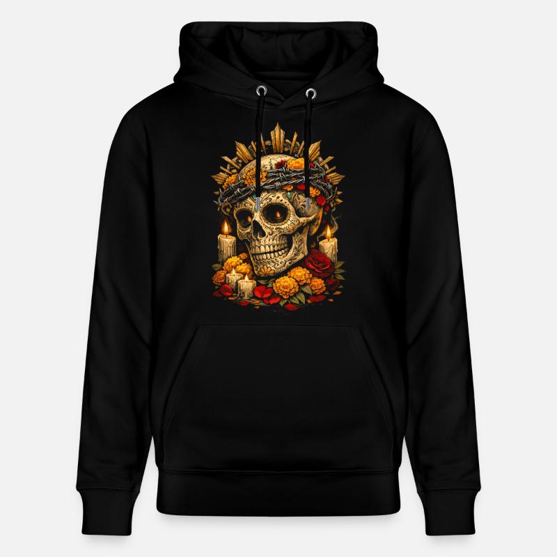 Día de los Muertos - Sweat à capuche bio CRUISER Stanley/Stella Unisexe - noir