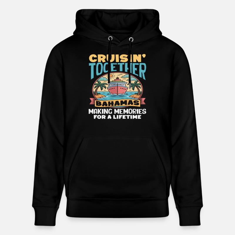 Croisière Ensemble aux Souvenirs des Bahamas - Sweat à capuche bio CRUISER Stanley/Stella Unisexe - noir