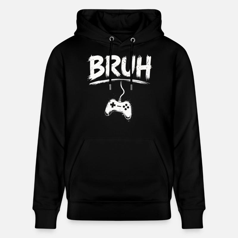 BRUH Gaming Controller Splash - Stanley/Stella CRUISER Unisex Organic Hoodie - black