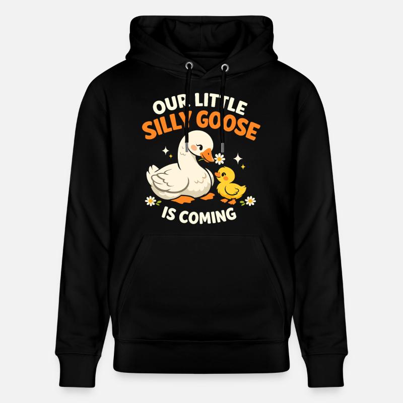 Bébé Oie Idiot - Sweat à capuche bio CRUISER Stanley/Stella Unisexe - noir