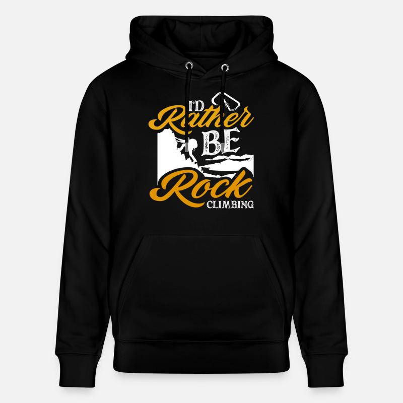 Je préférerais grimper de l’alpinisme - Sweat à capuche bio CRUISER Stanley/Stella Unisexe - noir