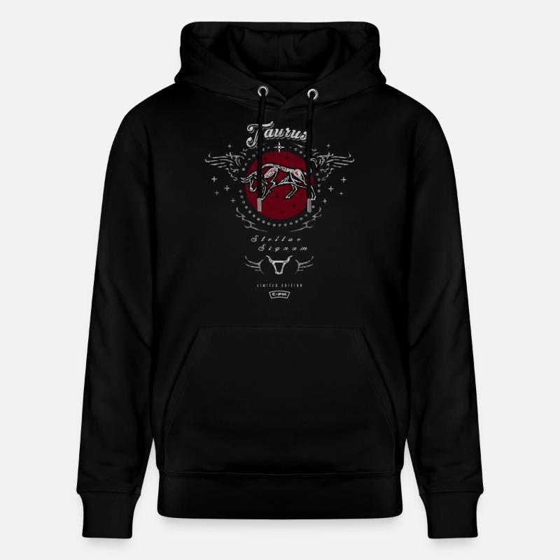 Blason de l’étoile du Taureau - Sweat à capuche bio CRUISER Stanley/Stella Unisexe - noir