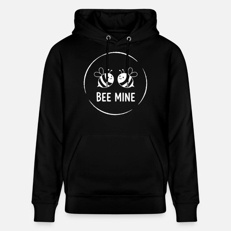 Bee Mine la Saint-Valentin Abeille - Sweat à capuche bio CRUISER Stanley/Stella Unisexe - noir
