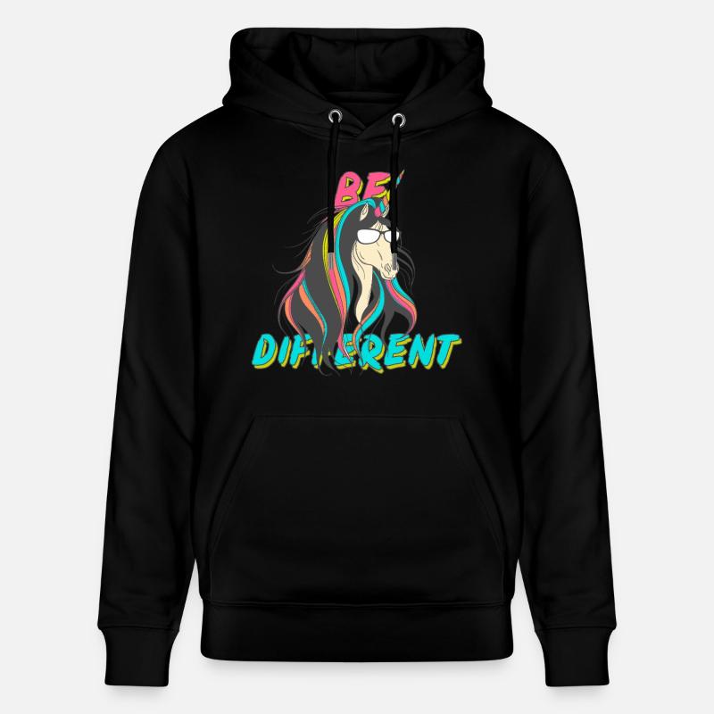 Be Different Nerd Einhorn Party - Stanley/Stella Unisex Bio-Hoodie CRUISER - Schwarz