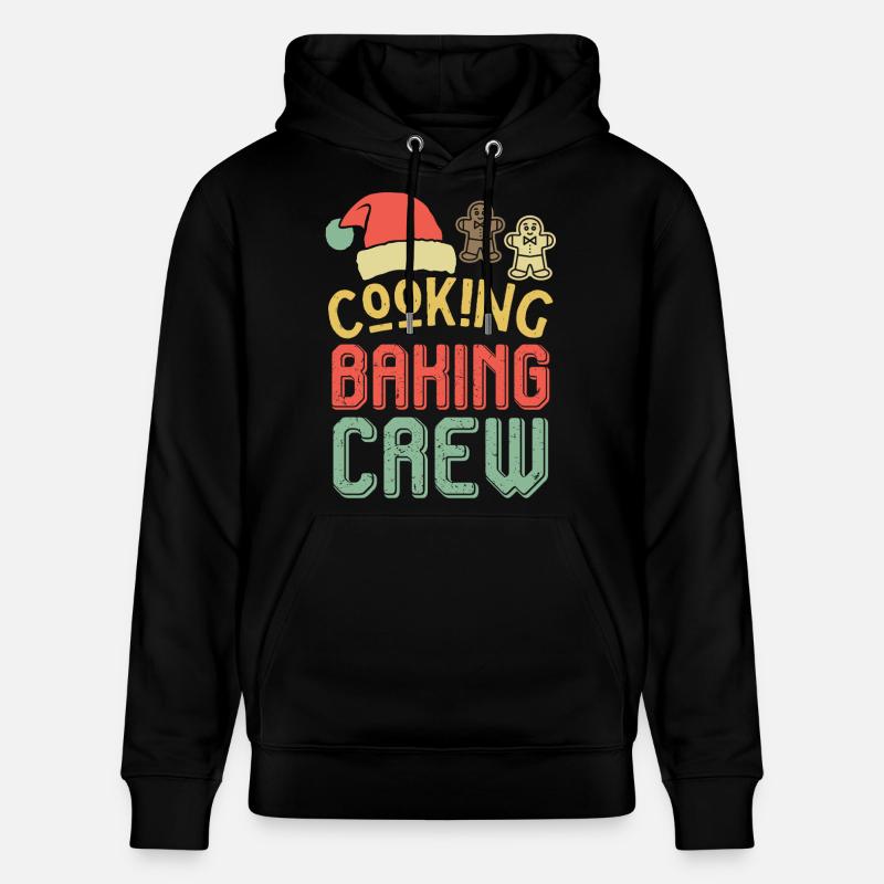 Weihnachts-Backcrew – Cooking Baking Crew - Stanley/Stella Unisex Bio-Hoodie CRUISER - Schwarz