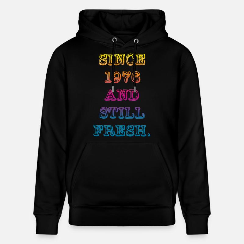 Millésime 1976 - Sweat à capuche bio CRUISER Stanley/Stella Unisexe - noir