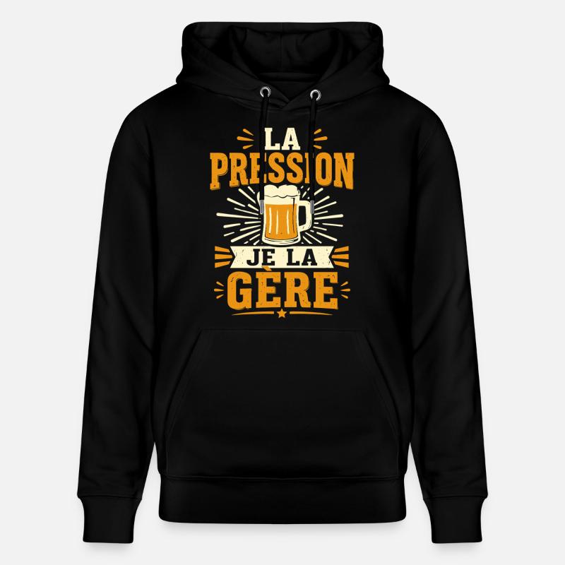 La pression je la gère - Sweat à capuche bio CRUISER Stanley/Stella Unisexe - noir