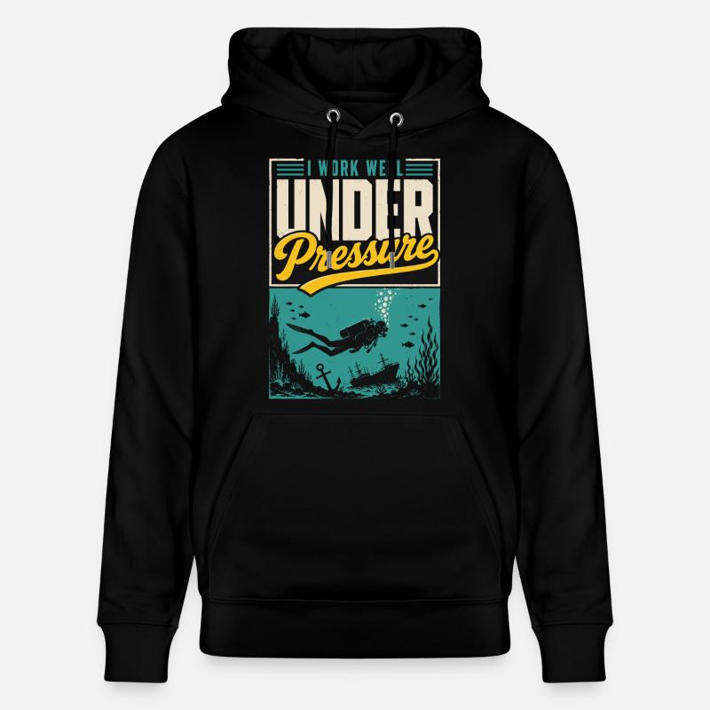 Maillot de plongée sous pression - Sweat à capuche bio CRUISER Stanley/Stella Unisexe - noir
