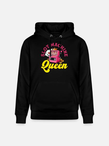 Pink Slots Queen Casino Jackpot - Stanley/Stella CRUISER Unisex Organic Hoodie - black