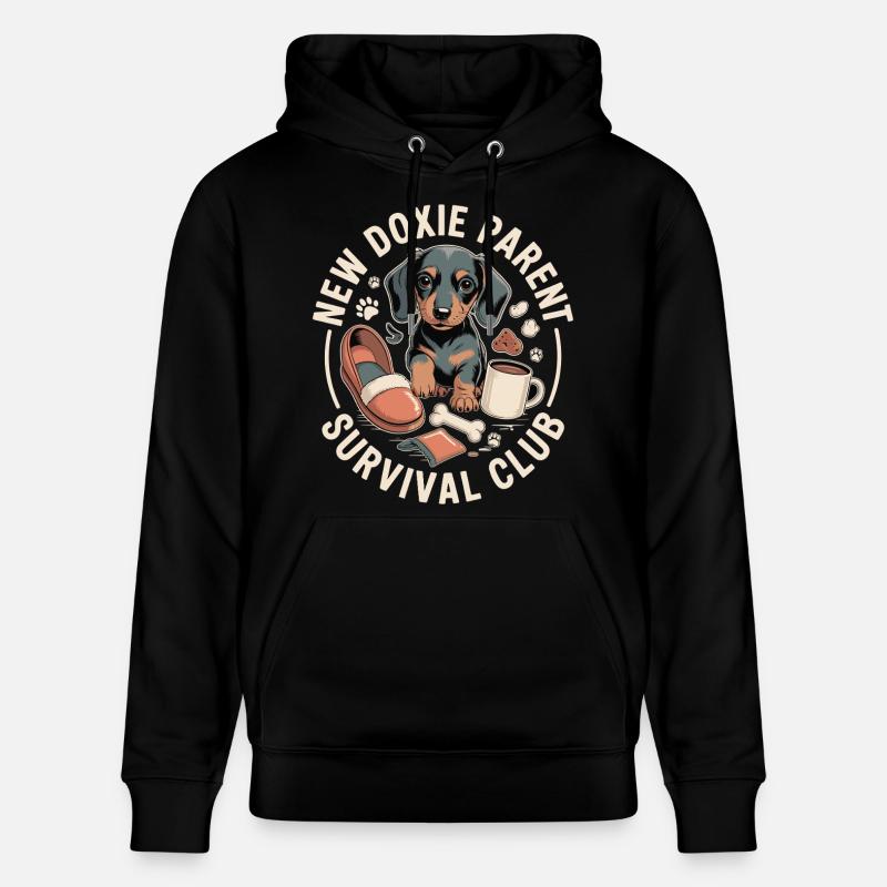 Club de survie teckel - Sweat à capuche bio CRUISER Stanley/Stella Unisexe - noir