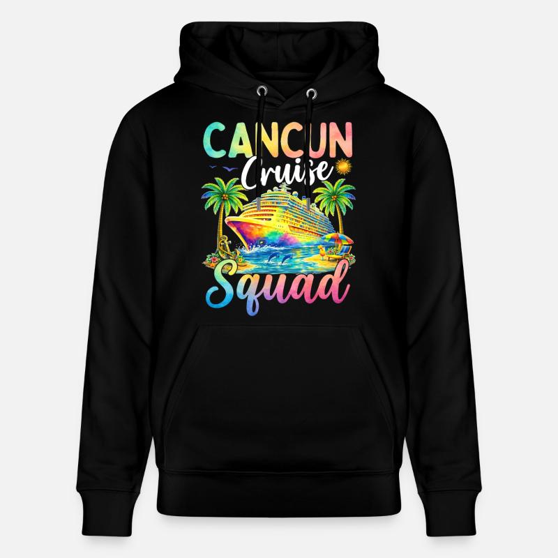 Équipe de croisière de Cancún - Sweat à capuche bio CRUISER Stanley/Stella Unisexe - noir