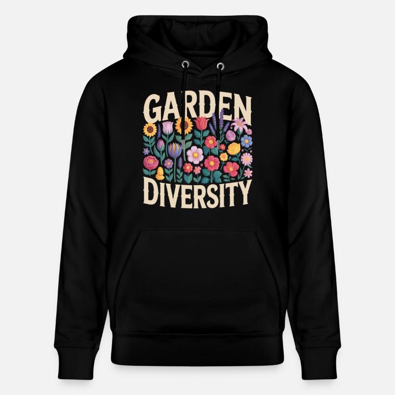 Jardin Diversité Florale - Sweat à capuche bio CRUISER Stanley/Stella Unisexe - noir