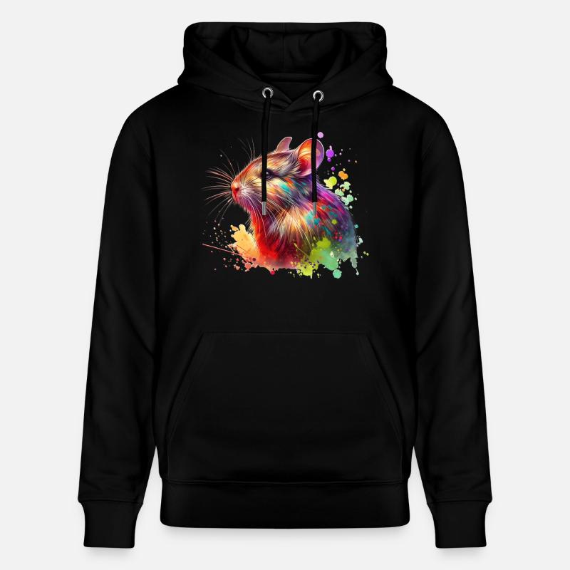 Degu Motif - Sweat à capuche bio CRUISER Stanley/Stella Unisexe - noir