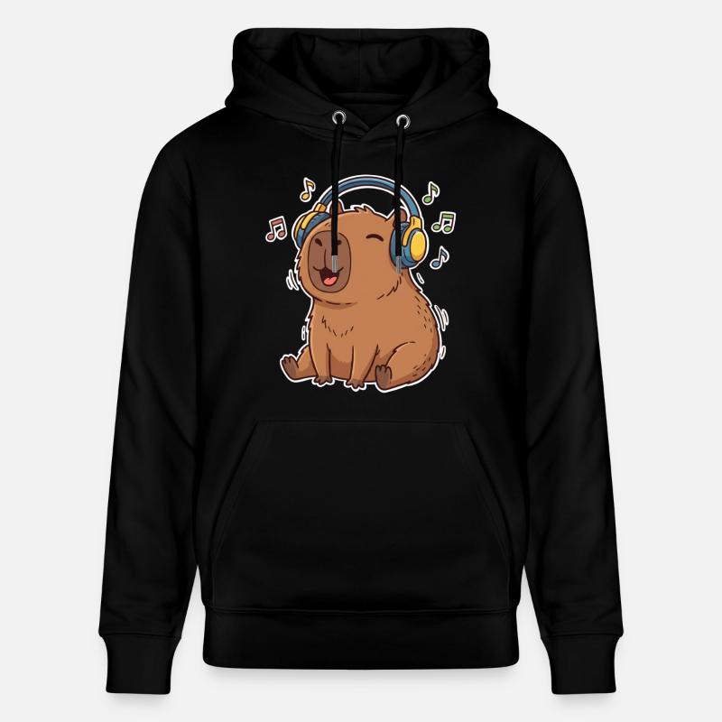 Chant de la musique capybara - Sweat à capuche bio CRUISER Stanley/Stella Unisexe - noir