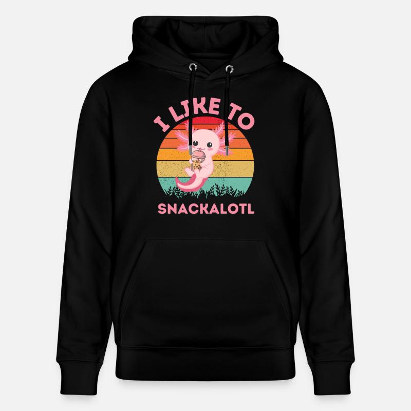 Snackalot Kawaii Bubble Tea - Sweat à capuche bio CRUISER Stanley/Stella Unisexe - noir