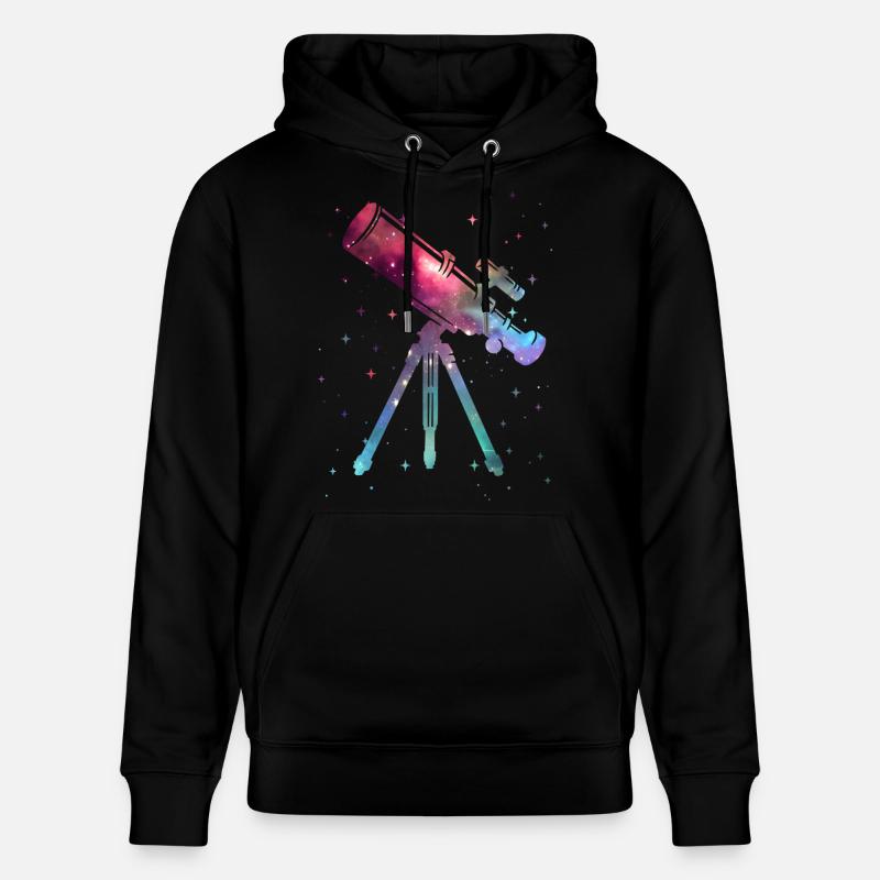 Astronomie du télescope Spatio-Kinden Astronomie - Sweat à capuche bio CRUISER Stanley/Stella Unisexe - noir