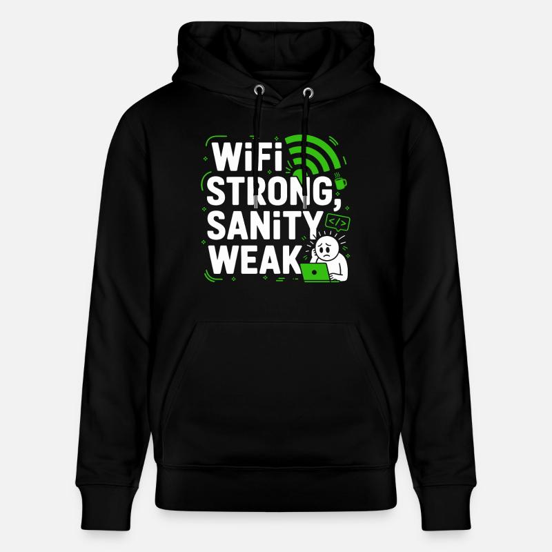 Remote Developer WiFi Strong Software Engineering - Stanley/Stella Unisex Bio-Hoodie CRUISER - Schwarz