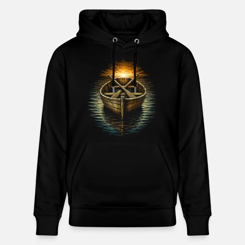 Kaplan Kleriker Pfarrer Boot - Stanley/Stella Unisex Bio-Hoodie CRUISER  - Schwarz