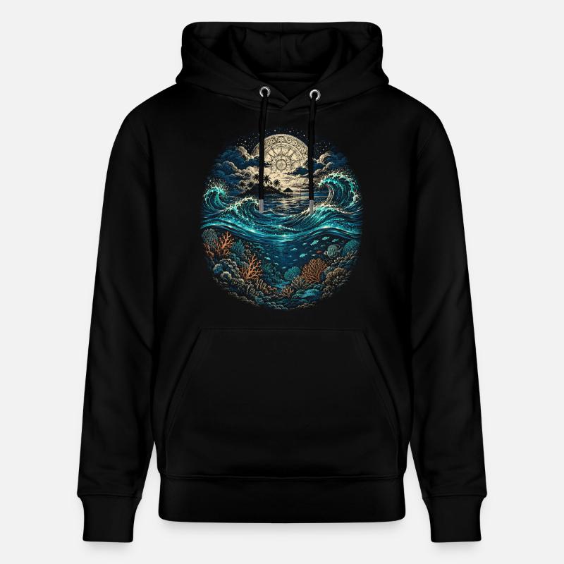 Belize Belizean Root - Stanley/Stella CRUISER Unisex Organic Hoodie - black