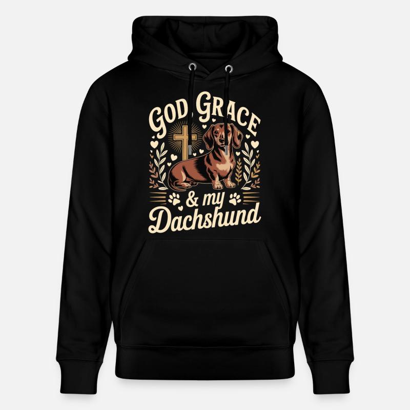 God Grace Teckel - Sweat à capuche bio CRUISER Stanley/Stella Unisexe - noir