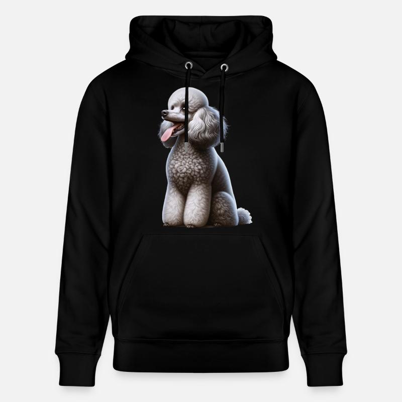 Caniche Pudel - Sweat à capuche bio CRUISER Stanley/Stella Unisexe - noir