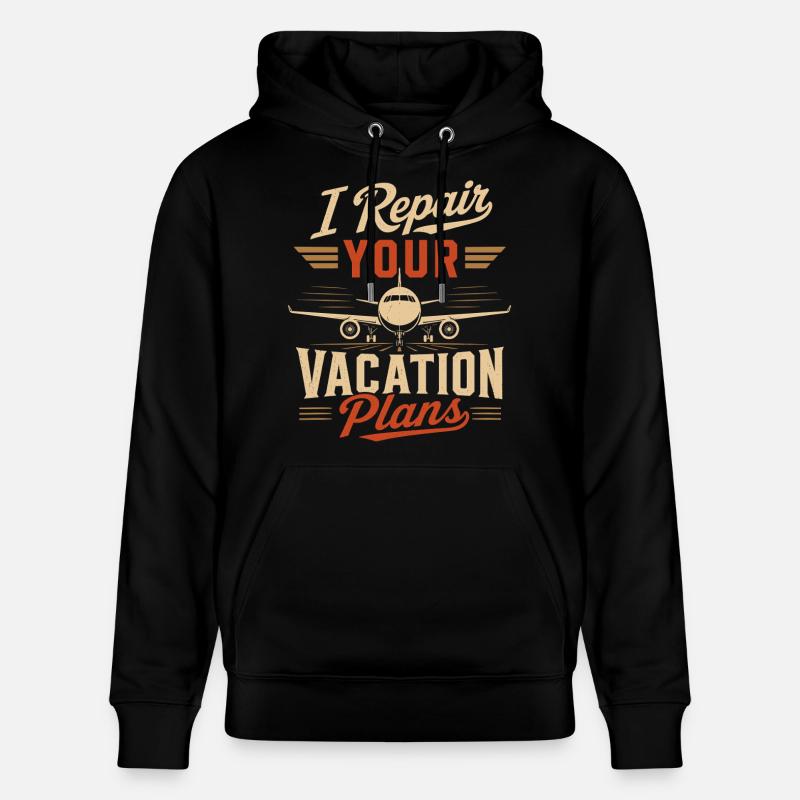Luftfahrt Technik Flugzeugwartung Experte - Stanley/Stella Unisex Bio-Hoodie CRUISER  - Schwarz