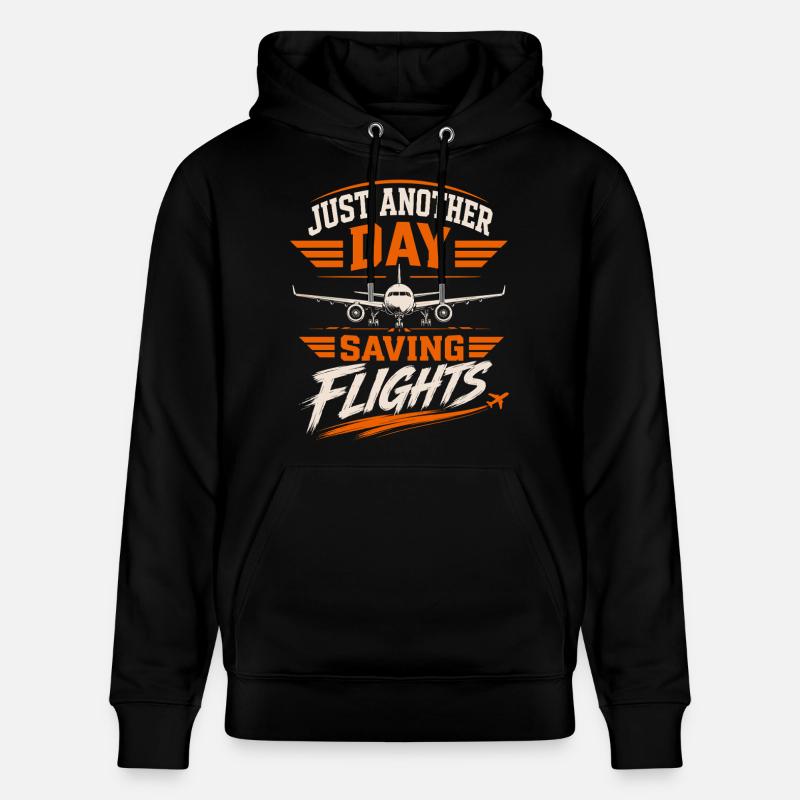 Luftfahrt Technik Wartung Flugzeug Profi - Stanley/Stella Unisex Bio-Hoodie CRUISER - Schwarz